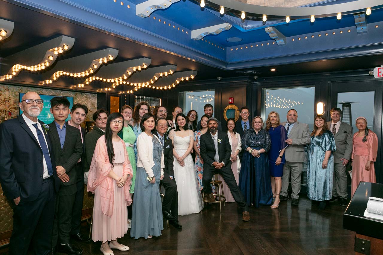 All of the wedding guests, besides our wonderful photographer Brian