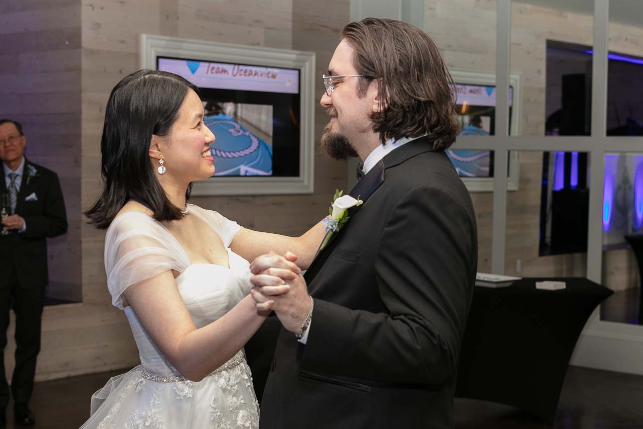 Megan and Andrew during their first dance